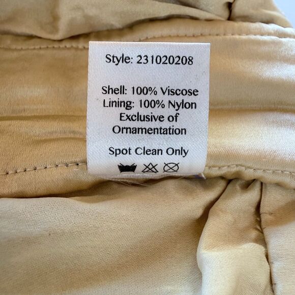 NWT Sani Tara Gold Mirror Embellished Halter Style Cropped Top Size XL *TOP ONLY - Picture 10 of 13